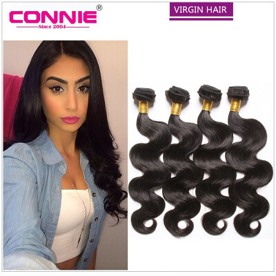 

5A Mink Peruvian Body Wave 4 Bundles Unprocessed Virgin Hair Connie Hair Products Peruvian Human Hair Extensions Weaves Bundles