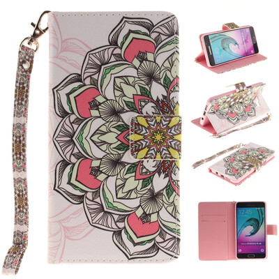 

Многосторонние цветы Дизайн Кожа PU откидная крышка бумажника карты держатель чехол для SAMSUNG GALAXY A3 2016/A310