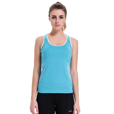 

Carring (clothin) Yoga clothing Ms. sports I-type vest Slim shirt Fitness clothing C90111 Emerald green L code