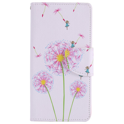 

Pink Dandelion Design Кожа PU откидной крышки Кошелек для карты Держатель для SAMSUNG J5Prime