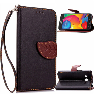 

Black Design PU Leather Flip Cover Wallet Card Holder Case for Samsung Galaxy G386