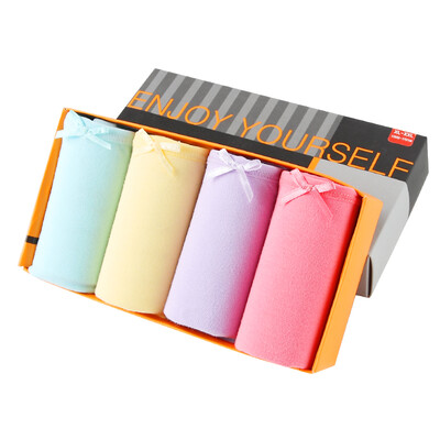 

YOUR SUN underwear women 4 cotton&cotton low waist pack hip triangle underwear 1152322-4