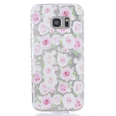 

More roses Pattern Soft Thin TPU Rubber Silicone Gel Case Cover for SAMSUNG GALAXY S7 Edge