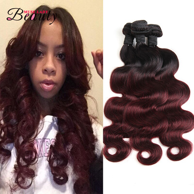 

Malaysian Body Wave Human Hair Bundles T1B99J Virgin Hair 3 Bundles Lot with Closure Malaysian Human Weaves