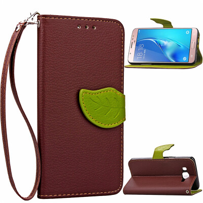 

Brown Design PU Leather Flip Cover Wallet Card Holder Case for Samsung Galaxy J5(2016)/J5108