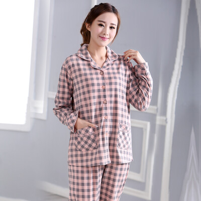 

Antarctic pajamas home service spring&autumn cartoon models lattice men&women on the clubbing suit set X675X20082-2 lattice XXL