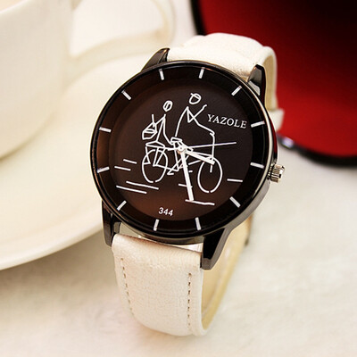 

Watch female watch fashion black and white cartoon belt simple needle buckle student fashion table YZL0540TH-1
