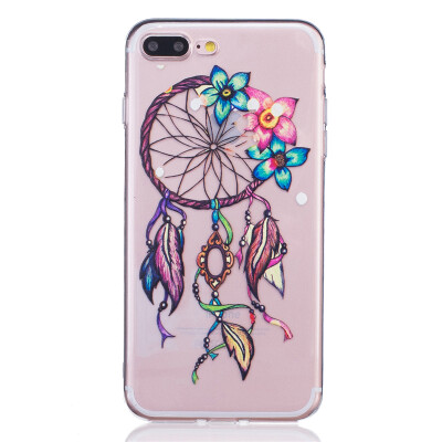 

Flowers chimes Dress girl Pattern Soft Thin TPU Rubber Silicone Gel Case Cover for IPHONE 7 Plus