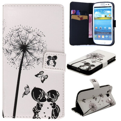 

Children&dandelion Design PU Leather Flip Cover Wallet Card Holder Case for SAMSUNG Galaxy S3 i9300