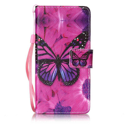 

Black Butterfly дизайн PU кожа флип крышку крышки кошелька карты чехол для Wiko Lenny 3