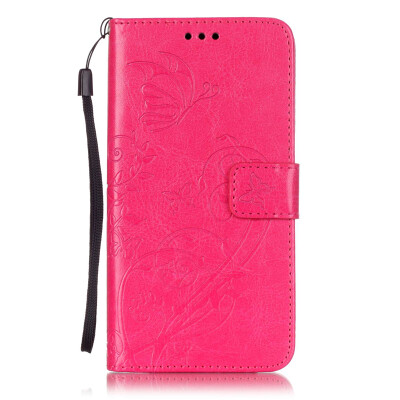 

Rose Flower Design PU Leather Flip Cover Wallet Card Holder Case for HUAWEI G8