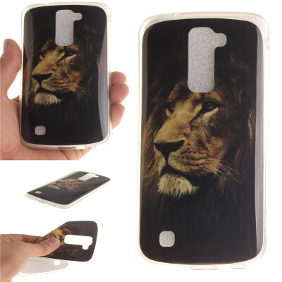 

Lions Pattern Soft Thin TPU Rubber Silicone Gel Case Cover for LG K10