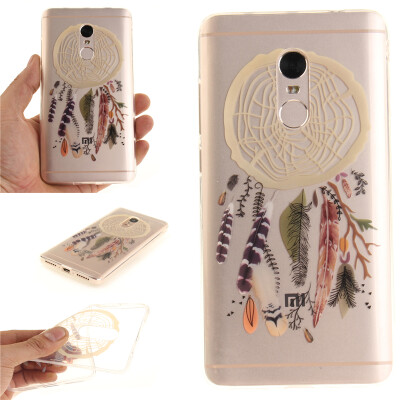 

Colorful Windbell Pattern Soft Thin TPU Rubber Silicone Gel Case Cover for XiaoMi RedMi Note 4