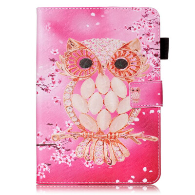 

Shell Owl Design PU Leather Flip Cover Wallet Card Holder Case for SAMSUNG T815