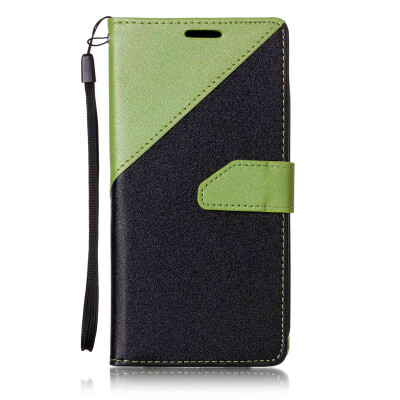 

Черный + зеленый дизайн PU кожаный бумажник чехол Классический откидная крышка с подставкой Функция и слот кредитной карты для LG