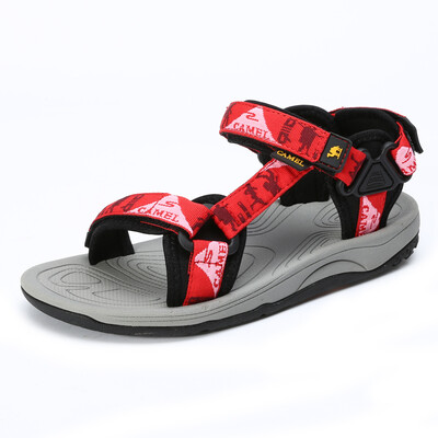 

Camel (CAMEL) на открытом воздухе пару моделей пляжная обувь мужчины и женщины противоскользящие магии наклейки удобные сандалии женщины A72162609 красный 39