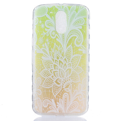 

Rose Pattern Soft Thin TPU Rubber Silicone Gel Case Cover for Moto G4G4 Plus