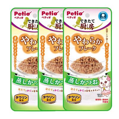 

Petio Cat Wet Food Fresh Food Snack - Soft Steam Bonito 25g / Pack * 3 packs