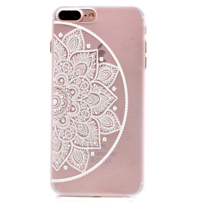 

Flower of semicircle Pattern Soft Thin TPU Rubber Silicone Gel Case Cover for IPHONE 7 Plus
