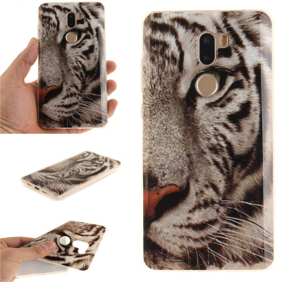 

White Tiger Pattern Soft Thin TPU Rubber Silicone Gel Case Cover for XIAOMI 5S Plus