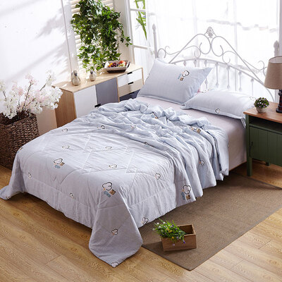 

Ying Xin blankets home textile washable cotton air-conditioning summer summer double towel was summer thin core 200 230cm small clouds