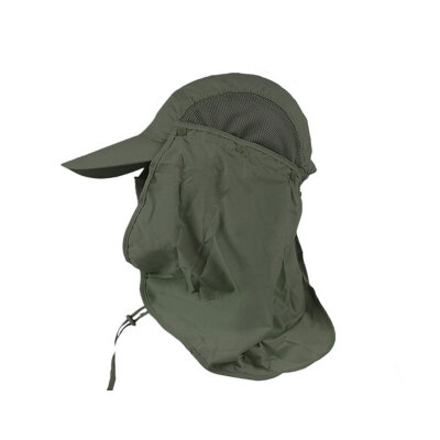 

XIANFENGLIAN Detachable Outdoor Sun Protection Fishing Cap Neck Face Flap Hat Wide Brim