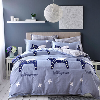 

YINGXIN cotton bed set/bed kit (duvet cover/fitted sheet/pillow case