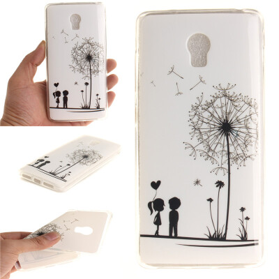 

Lovers and dandelion Pattern Soft Thin TPU Rubber Silicone Gel Case Cover for Lenovo VIBE P1