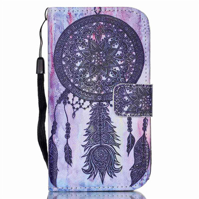

Черный Dreamcatcher Дизайн PU кожаный бумажник держателя карты откидная крышка чехол для HUAWEI P8LITE