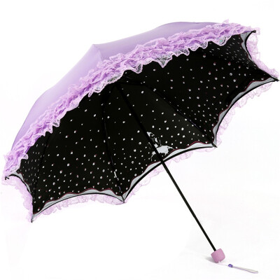 

Paradise umbrella sunscreen value UPF50 mercerized velvet black rubber twisted sun umbrella sunny umbrella 31804E pink purple