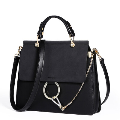 

Marshall Lily handbag fashion trend chain handbag retro single shoulder oblique cross lady bag B153 black