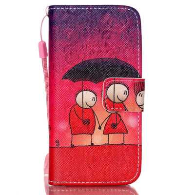 

Couple Umbrella Design PU Leather Flip Cover Wallet Card Holder Case for SAMSUNG S4MINI