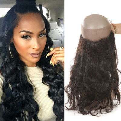 

Pre Plucked 360 Lace Frontal Closure Malaysian Body Wave 360 Lace Virgin Hair Natural Hairline Lace Band Frontals With Baby Hair