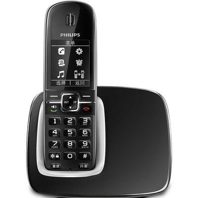 

Philips (PHILIPS) DCTG490 цифровой беспроводной телефон Caller ID / DECT / голос отчетности / полное китайское меню / Handsfree (черный)