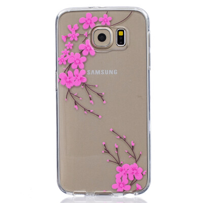 

Diagonal flower Pattern Soft Thin TPU Rubber Silicone Gel Case Cover for SAMSUNG GALAXY S6