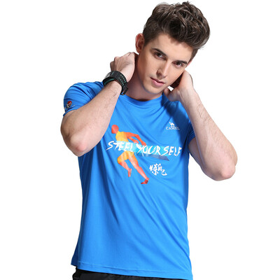 

Camel (CAMEL) short-sleeved sports T-shirt men and women couples models round neck comfortable comfortable moisture drying clothes C7S1U7308 black M