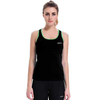 

Carring (clothin) Yoga clothing Ms. sports I-type vest Slim shirt Fitness clothing C90111 Emerald green L code