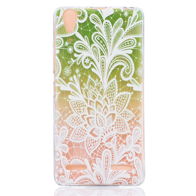 

Green gradient Pattern Soft Thin TPU Rubber Silicone Gel Case Cover for Lenovo A6000