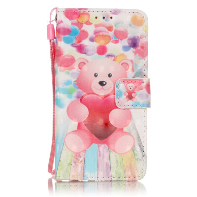 

Ballon&bear Design PU Leather Flip Cover Wallet Card Holder Case for SAMSUNG A310