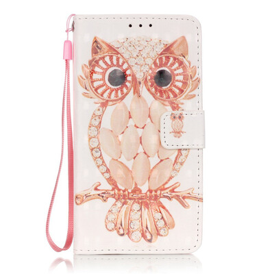 

Owl Design PU Leather Flip Cover Wallet Card Holder Case for SAMSUNG G530
