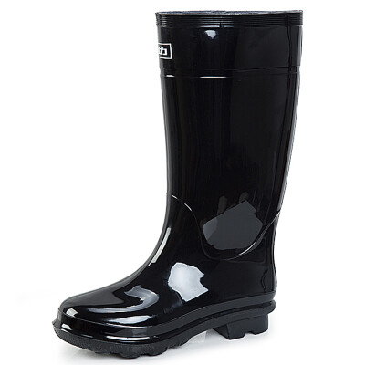 

[Jingdong supermarket] back to the rain boots men's high tube waterproof anti-skid shoes shoes outdoor boots sets of shoes HXL838 black high tube 44 yards