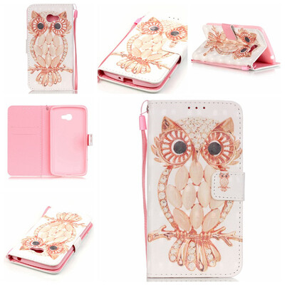 

Owl Design PU Leather Flip Cover Wallet Card Holder Case for LG G5