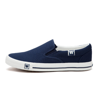 

Back force warrior men&women spring&summer new canvas shoes men&women low to help couples small white shoes a pedal leisure shoes students flat floor shoes canvas shoes WXY-903T navy blue 39