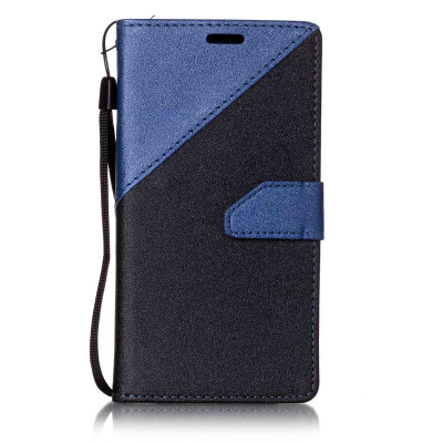 

Black + sapphire blue Design PU Leather Wallet Case Classic Flip Cover with Stand Function and Credit Card Slot for SAMSUNG Galaxy