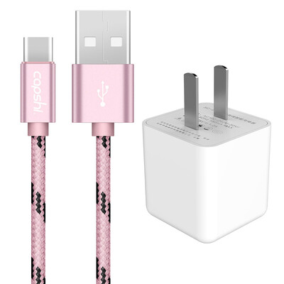 

Capshi Type-C data cable Andrews charging line 1 meter Mei gold 1A mobile phone charger set U2 Huawei P10 mate9 glory V8 Mang Samsung S8 music millet 6