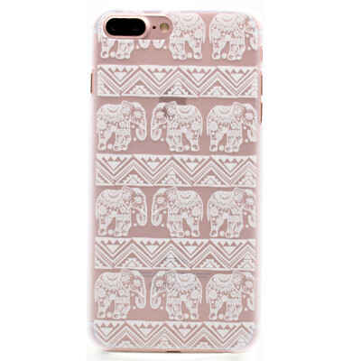 

Twelve flowers Pattern Soft Thin TPU Rubber Silicone Gel Case Cover for IPHONE 7 Plus