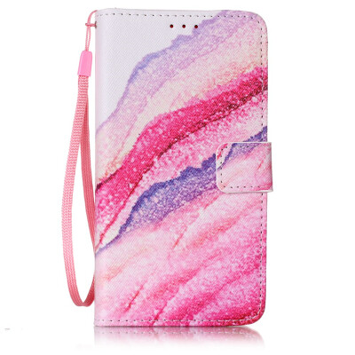 

Sandy Wave Design PU Leather Flip Cover Wallet Card Holder Case for SAMSUNG S7