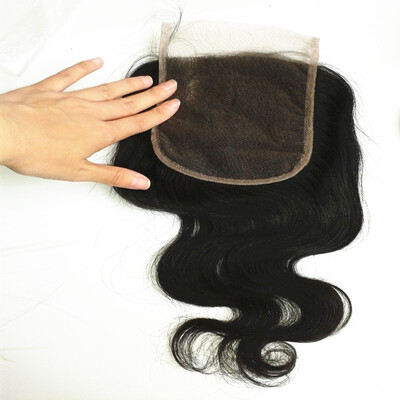 

5x5 Lace Closure 8A Brazilian Body Wave Lace Closure Brazilian Virgin Hair Bleached Knots Closure 10-24 FreeMiddle3 Part