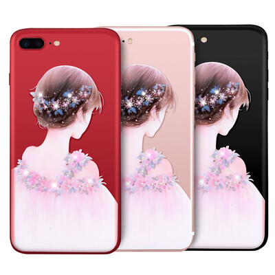 

Яблочный пирог СПИД в iphone7plus телефона оболочка мобильного телефона Apple, наборы 7Plus творческий женские модели прозрачного силиконовый строп отверстие алмаз сопротивления падения с 5,5 дюйма назад девочка