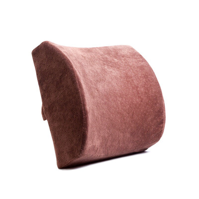 

Flying Feitian Increased Thicker Office Lumbar Cushion Four Seasons Seat Car Car Back Pad Memory Cotton Maternity Sleeve Pillow Velvet Coffee